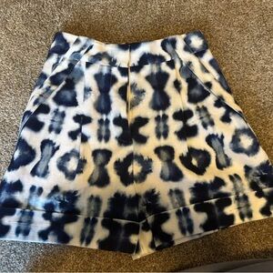 Piazza sempione Blue and White Women's Shorts 38